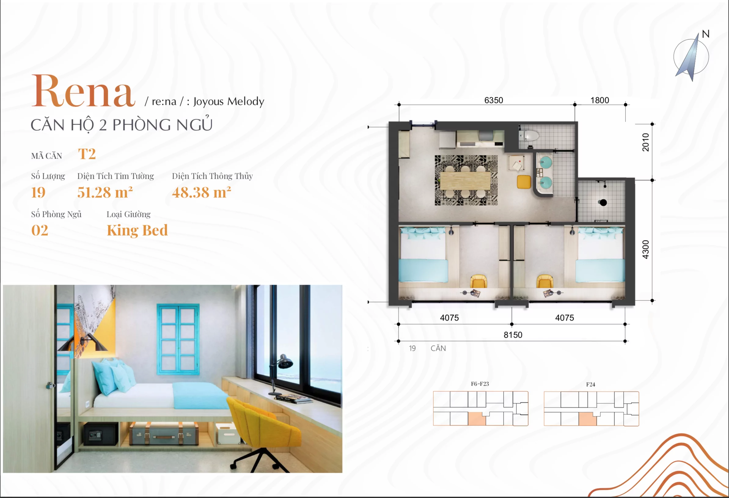 Two bedroom for sale in Felicia Danang Beachfront Condos Located in Felicia Danang Beachfront Holiday Condos, the newest Co-living