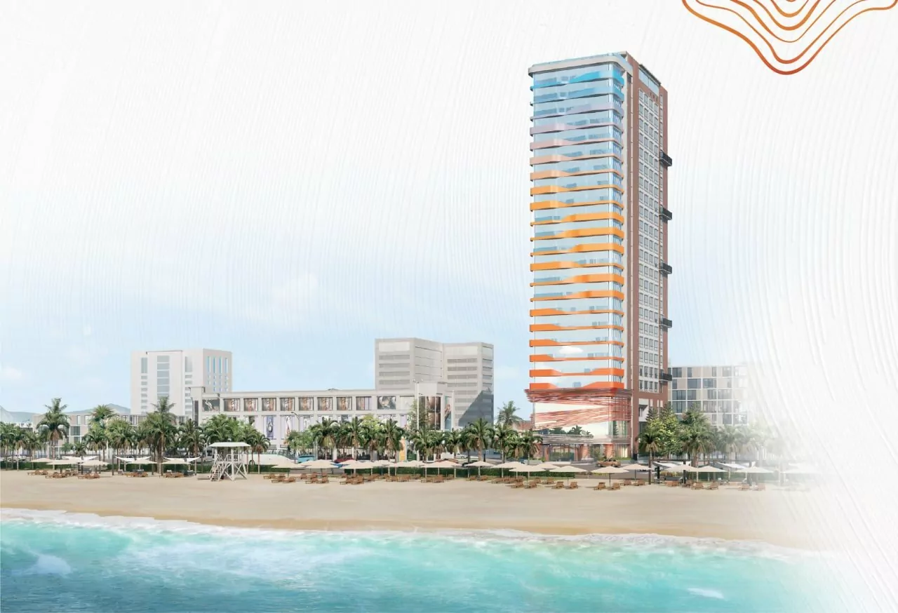 Beachfront one bedroom condo for sale in Felicia Danang Located in Felicia Danang Beachfront Holiday Condos, the newest Co-living