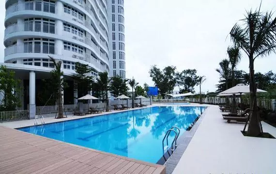 This modern, fully air-conditioned two bedroom apartment for sale is located on the 2nd floor in Azura Building Da Nang