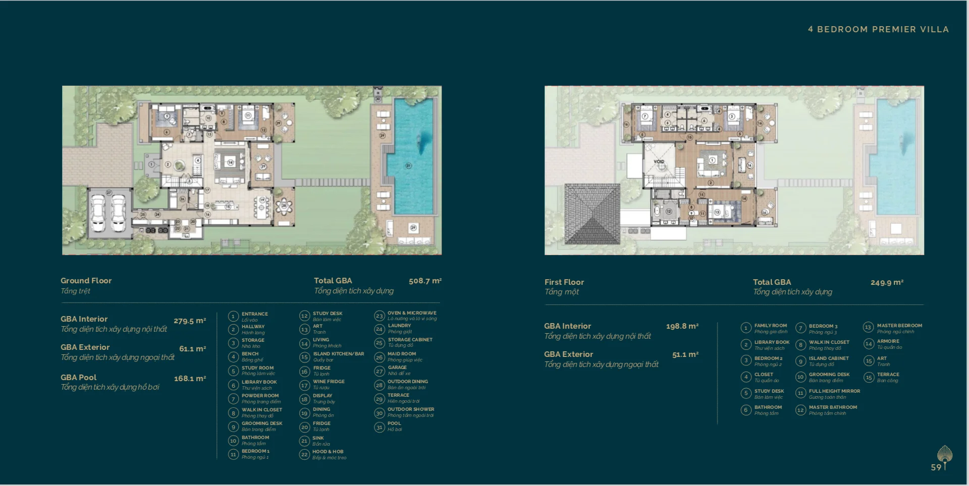 4 Bedroom Premier Villa for Sale in Hoiana Shores Golf Villa project