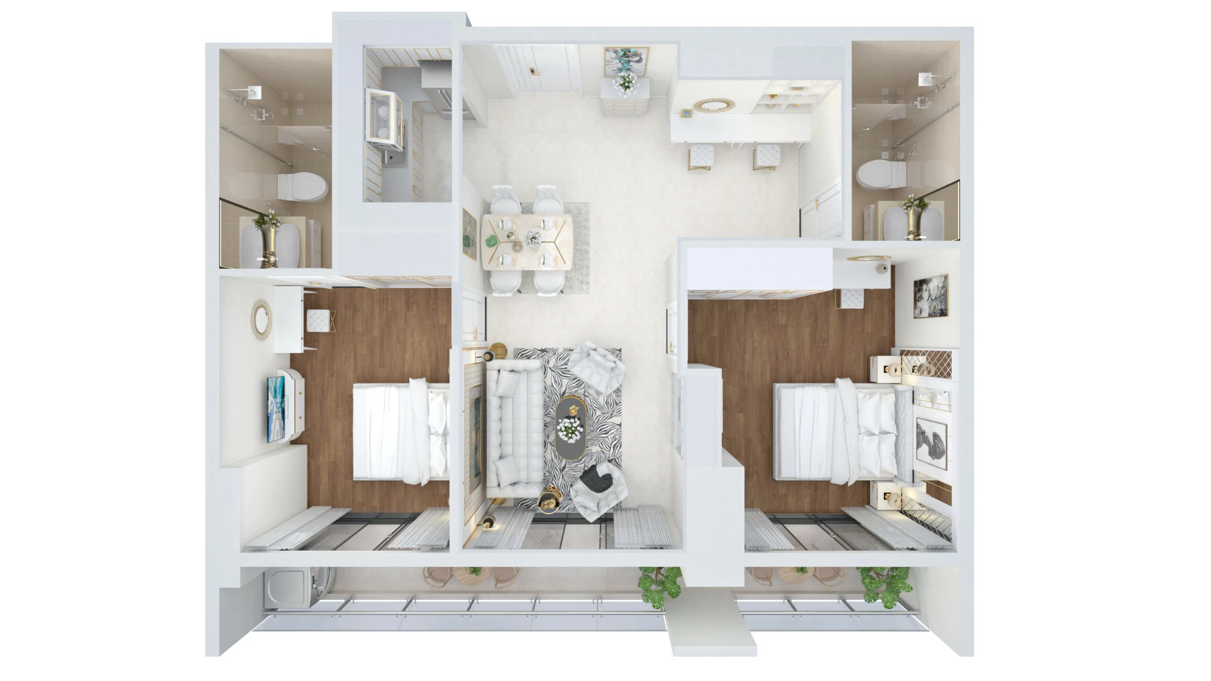 2bdr apartment for Sale in The 6Nature project in Da Nang