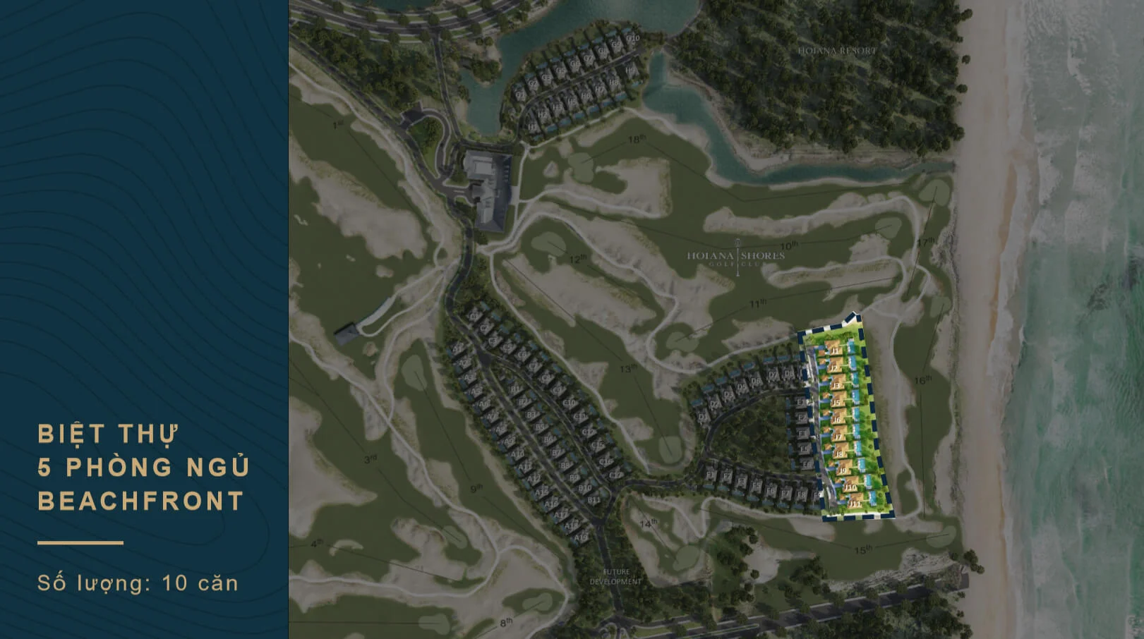 5bdr Beach Front Villa for Sale in Hoiana Shores Golf Villa Project