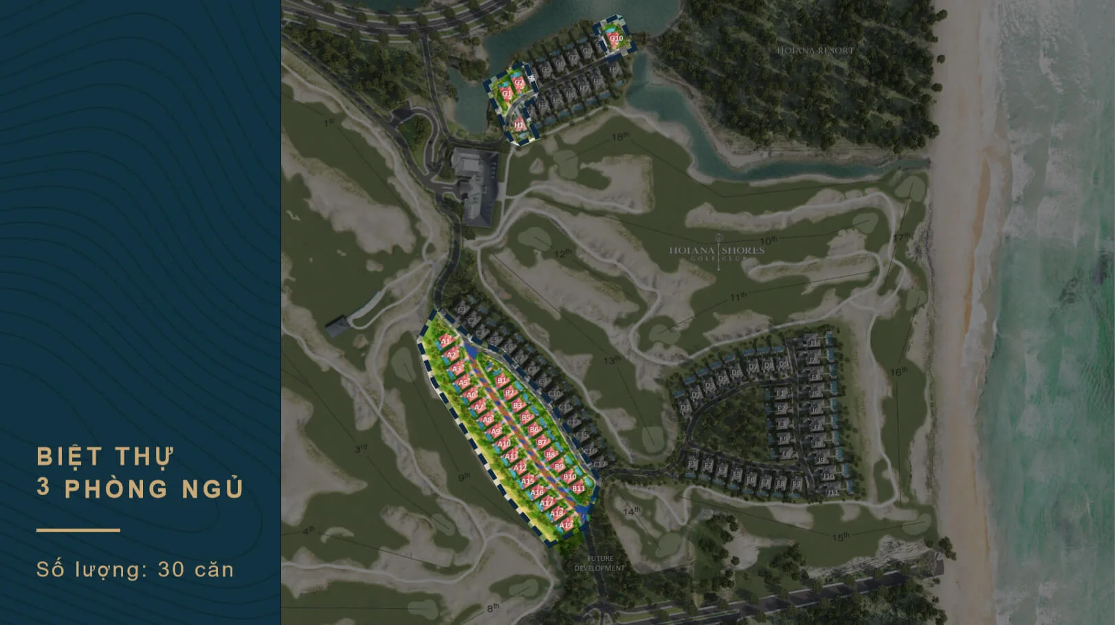 3 bedroom villa for sale in Hoiana Shores Golf Villa project