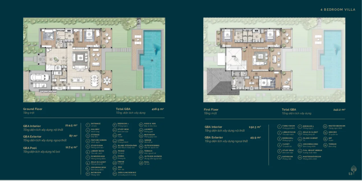 4 bedroom villa for Sale in Hoiana Shores Golf Villa project