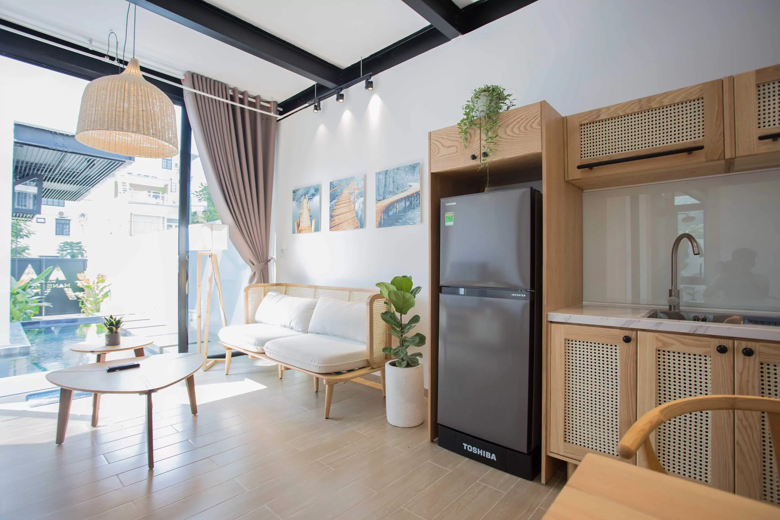 Villa 4 phòng ngủ đầy đủ nội thất gần bán đảo sơn trà đà nẵng hsv103