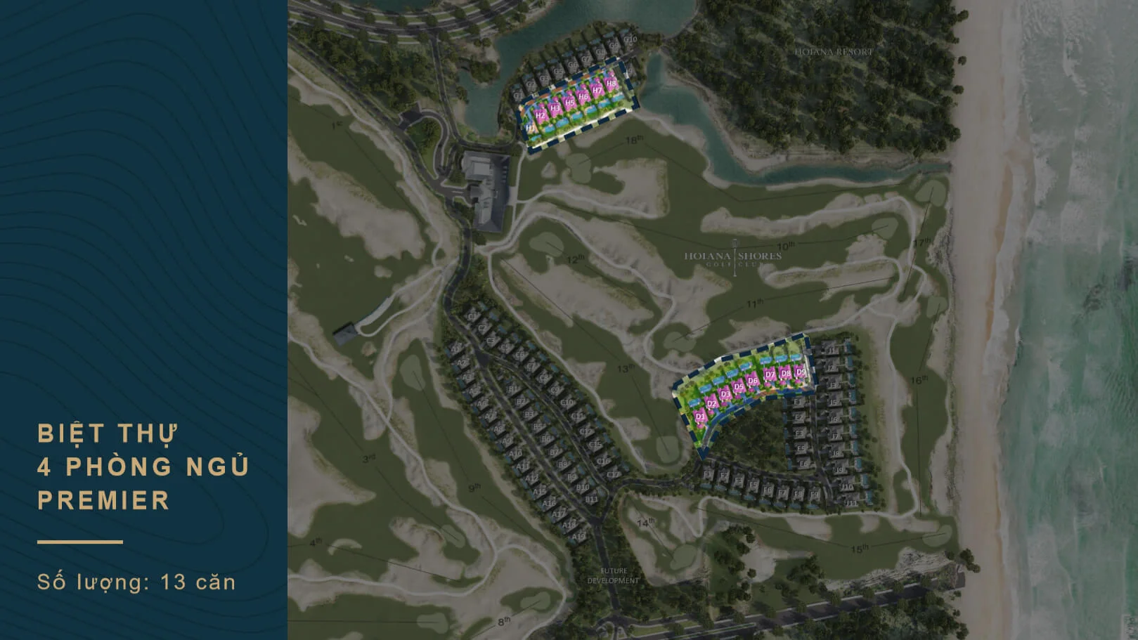 4 Bedroom Premier Villa for Sale in Hoiana Shores Golf Villa project