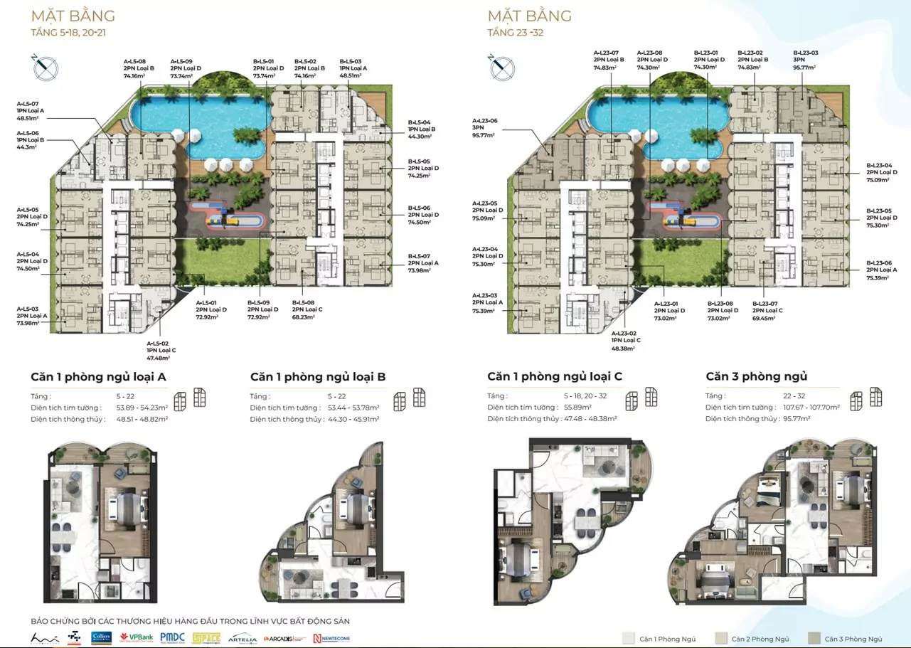 Two Bedroom Apartment for sale at Nam O Discovery project There are 361 two bedroom units in the project
