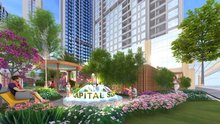 A 2-bedroom apartment at Capital Square Da Nang offers 77.8 m² of flexible luxury living with premium finishes, sea views, and smart investment perks. Size: 77.8 m² of well-planned living space. Layout: Includes 2 bedrooms, 2 bathrooms, and 1 multi-functional room that can serve as a home office, guest room, or creative studio
