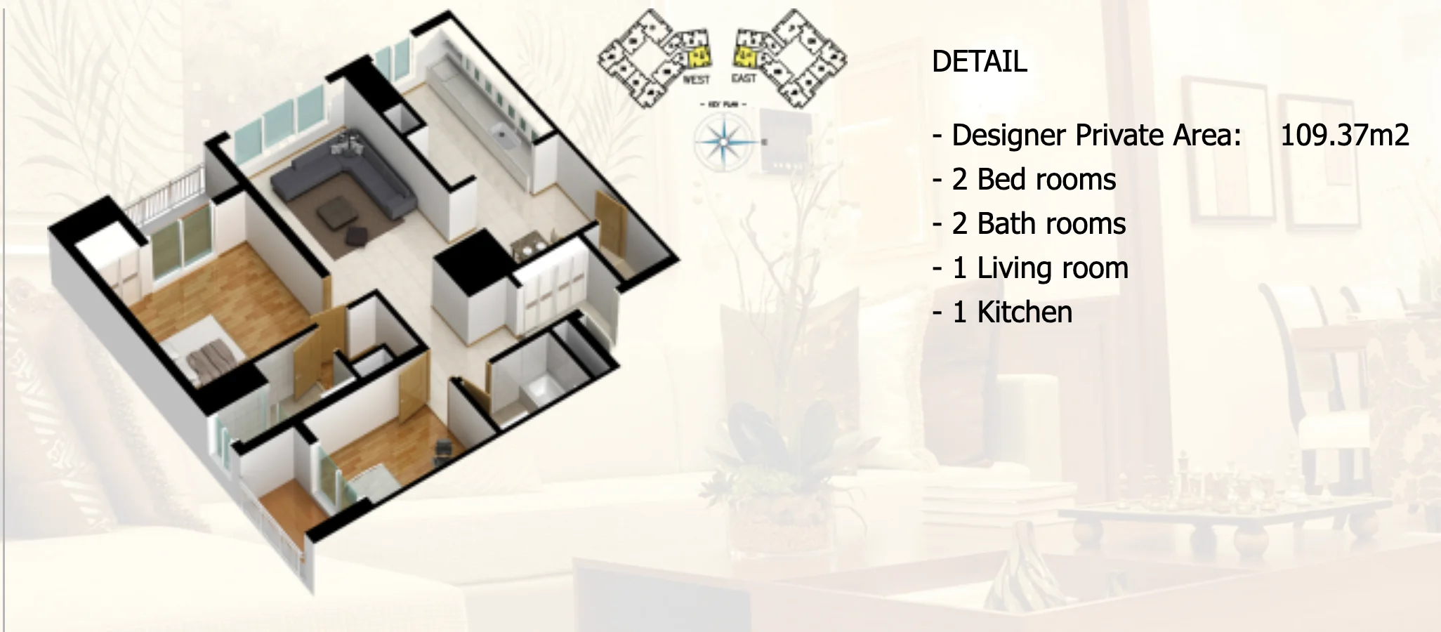 2 bedroom apartment for sale at Blooming Tower Da Nang