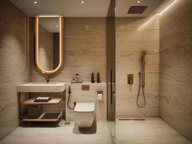 The 1-bedroom apartments at The Legend City Da Nang 55m², offering modern design and stunning views of the Han River and Dragon Bridge. Size: Approximately from 55m², ideal for singles, couples, or investors.