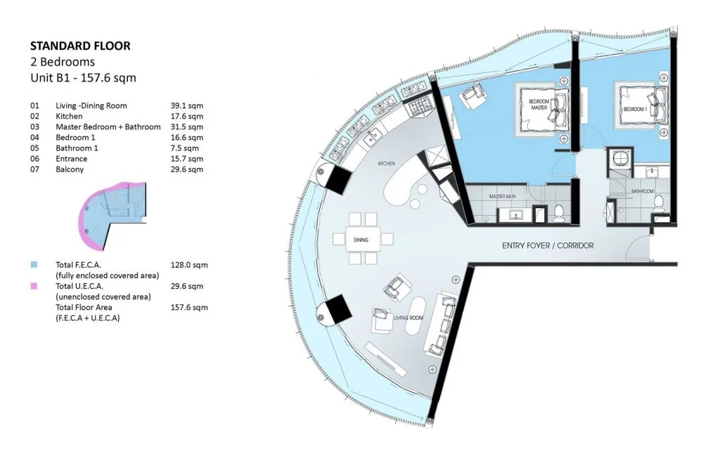 For Sale: Azura Apartment – 2 Bedrooms, Fully Furnished, Available for Foreign & Vietnamese Ownership