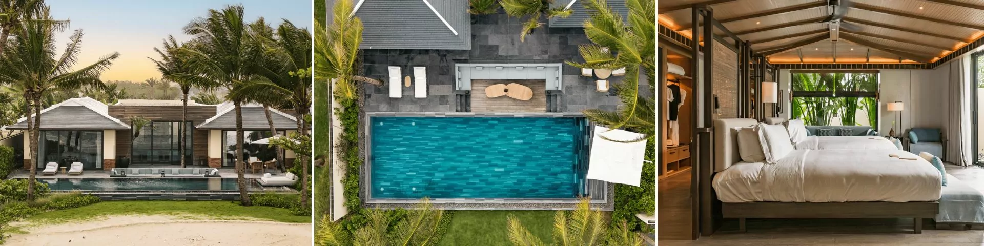 Mandarin Oriental Da Nang Overview Mandarin Oriental Da Nang is a beachfront villa complex comprises 60 one-bedroom and 22 three-bedroom