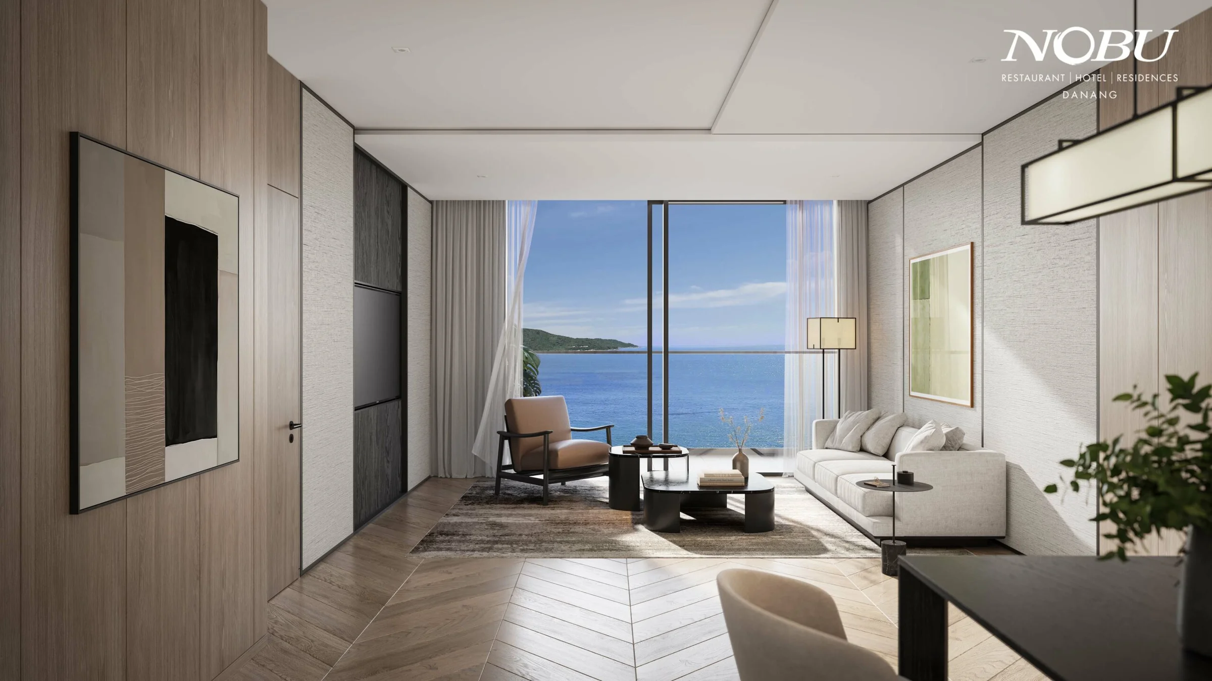 The 1-bedroom apartments at Nobu Residences Da Nang form the core of the development, offering a balanced blend of lifestyle appeal and investment potential. Located on floors 19 through 36, these residences comprise 132 units, representing around 50% of the 43-storey beachfront tower, all positioned to capture the energy and beauty of Da Nang’s coastline.