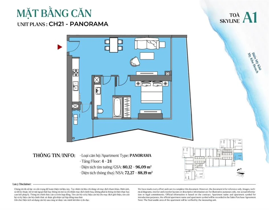 Panorama Apartment For Sale In Wyndham Soleil Da Nang