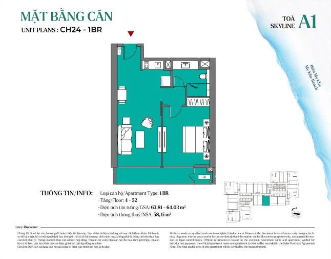 1 Bedroom Apartment For Sale In Wyndham Soleil Da Nang