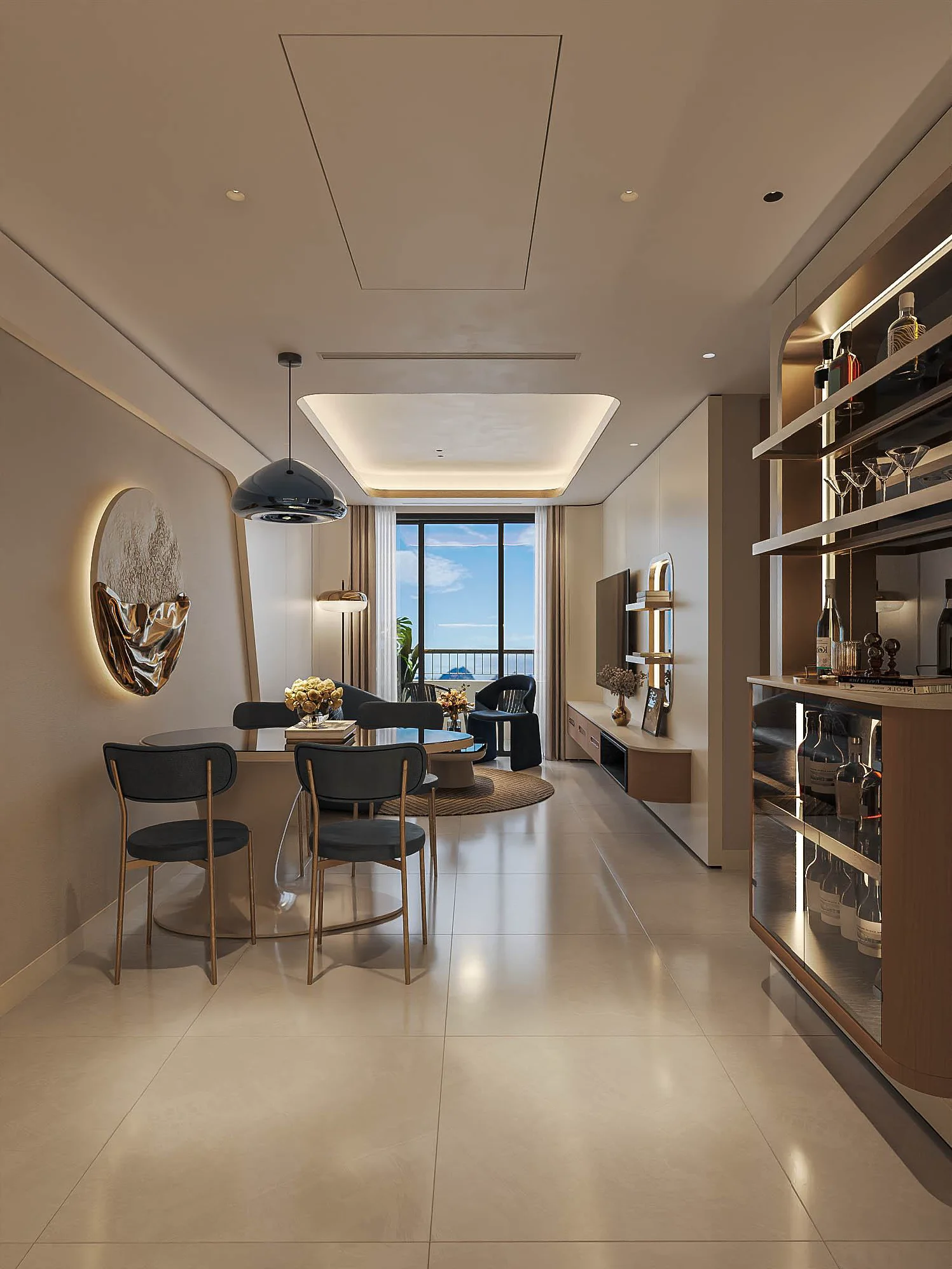 2 Bedroom for Sale at The Meridian project. 2 bedroom type at The Meridian is suitable for a family with size from 70sqm. The apartment has a big living room and an open kitchen. Beside, the apartment is also suitable for rent which bring a stable caashflow for owners