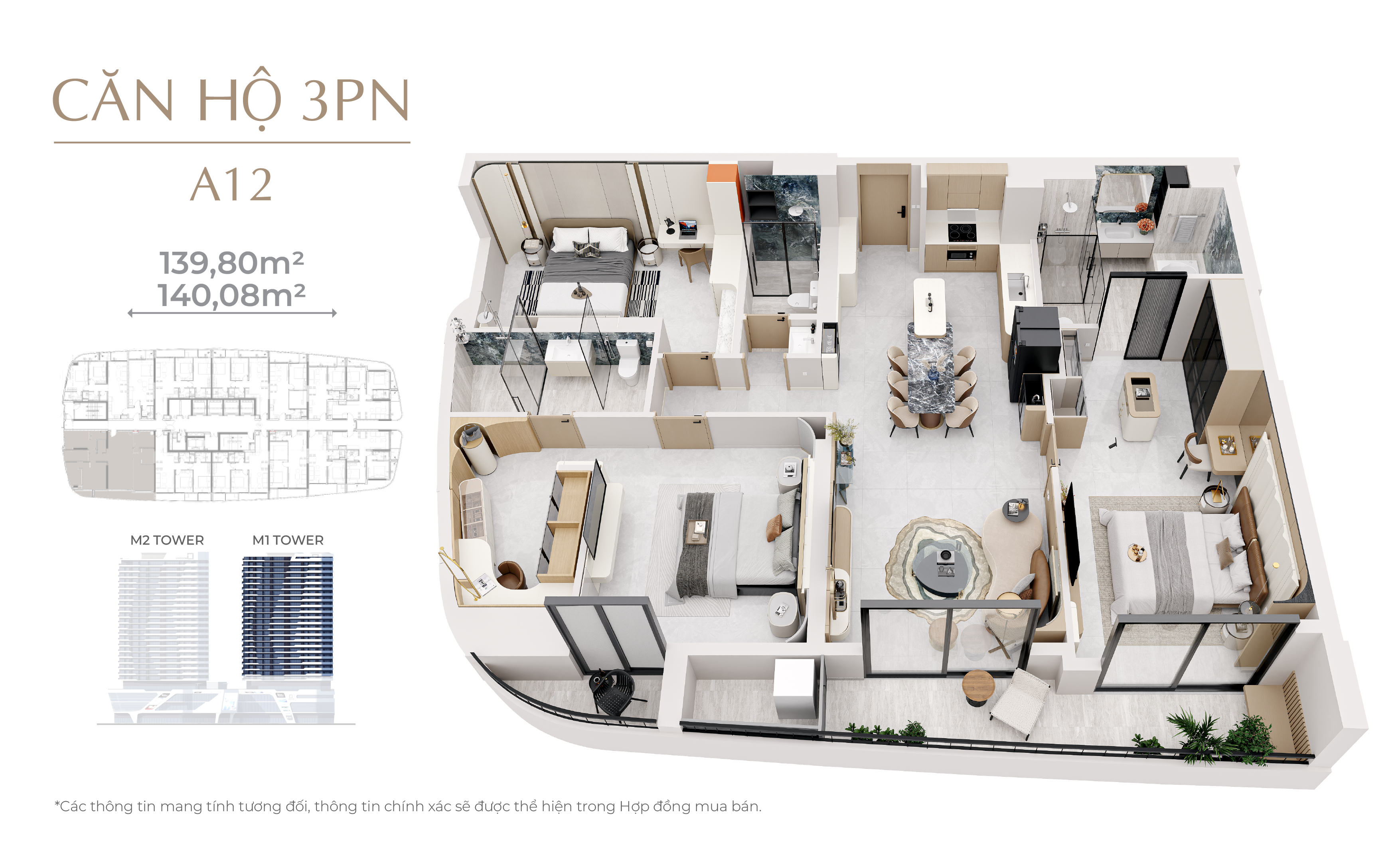 3 Bedroom Apartment for Sale at The Meridian Da Nang