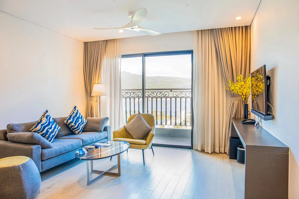 Сдам 3-комн. квартиру в Wyndham Danang Golden Bay, вид на реку